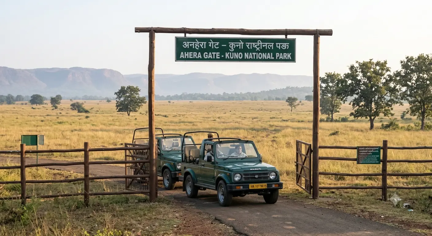 Safari Zones & Entry Gates in Kuno National Park
